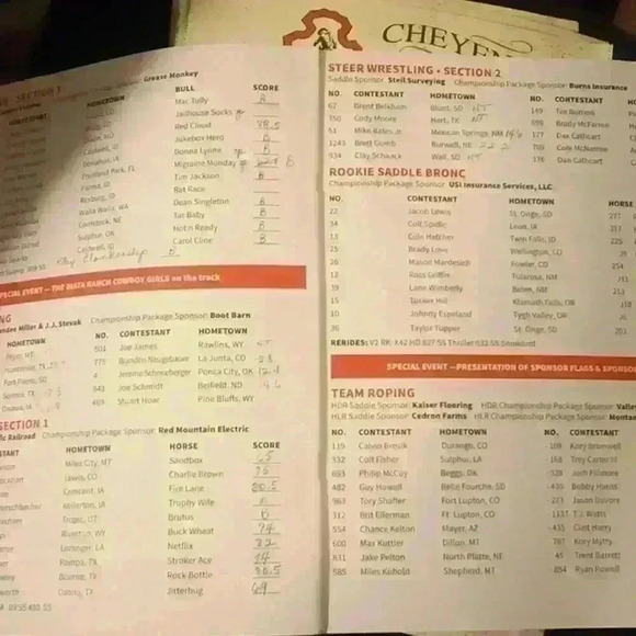 2017 Cheyenne Frontier Days Rodeo Out Of The Chute Memorabilia - Picture 3 of 5